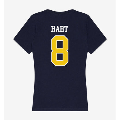 La Salle - NCAA Men's Basketball : Nas Hart - Women's V-Neck T-Shirt-1