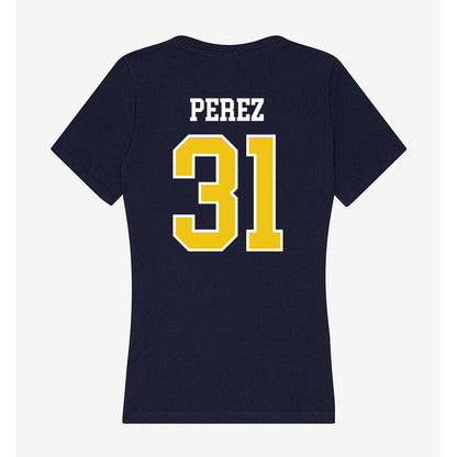 La Salle - NCAA Baseball : Sebastian Perez - Women's V-Neck T-Shirt-1