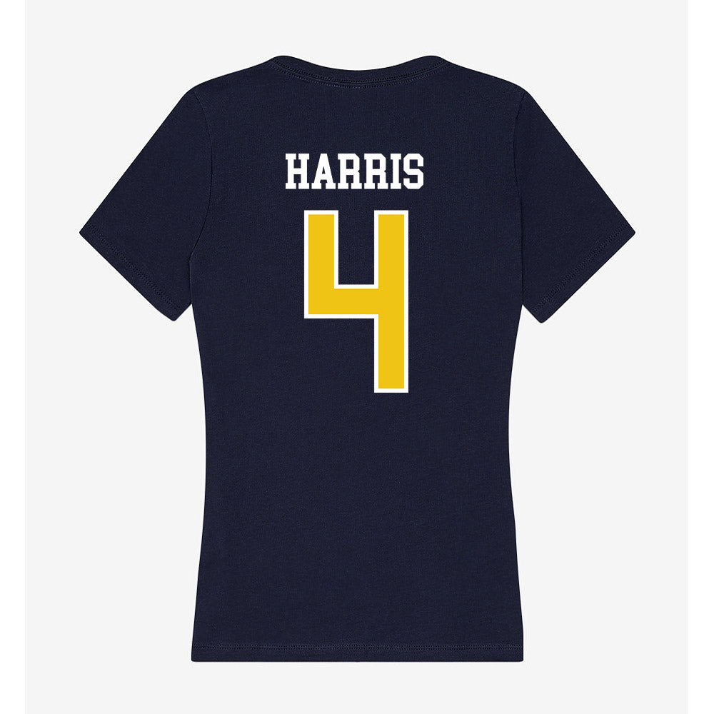 La Salle - NCAA Men's Basketball : Truth Harris - Women's V-Neck T-Shirt-1