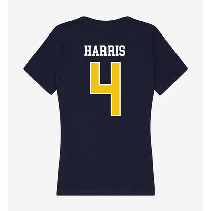 La Salle - NCAA Men's Basketball : Truth Harris - Women's V-Neck T-Shirt-1