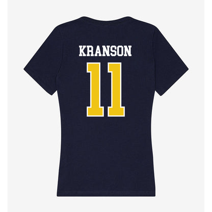 La Salle - NCAA Acrobatics & Tumbling : Kylie Kranson - Women's V-Neck T-Shirt-1