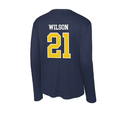 La Salle - NCAA Acrobatics & Tumbling : Janiya Wilson - Activewear Long Sleeve T-Shirt-1