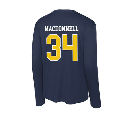 La Salle - NCAA Baseball : Owen MacDonnell - Activewear Long Sleeve T-Shirt-1