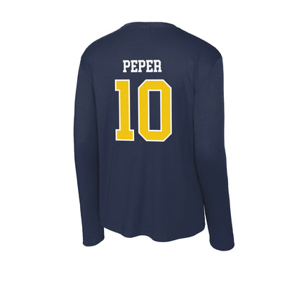 La Salle - NCAA Baseball : Jackson Peper - Activewear Long Sleeve T-Shirt-1