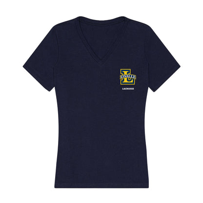 La Salle - NCAA Women's Lacrosse : Monica Mcknight - Women's V-Neck T-Shirt-0