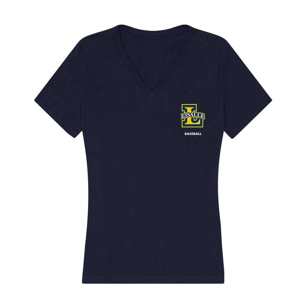 La Salle - NCAA Baseball : Jace Terry - Women's V-Neck T-Shirt-0