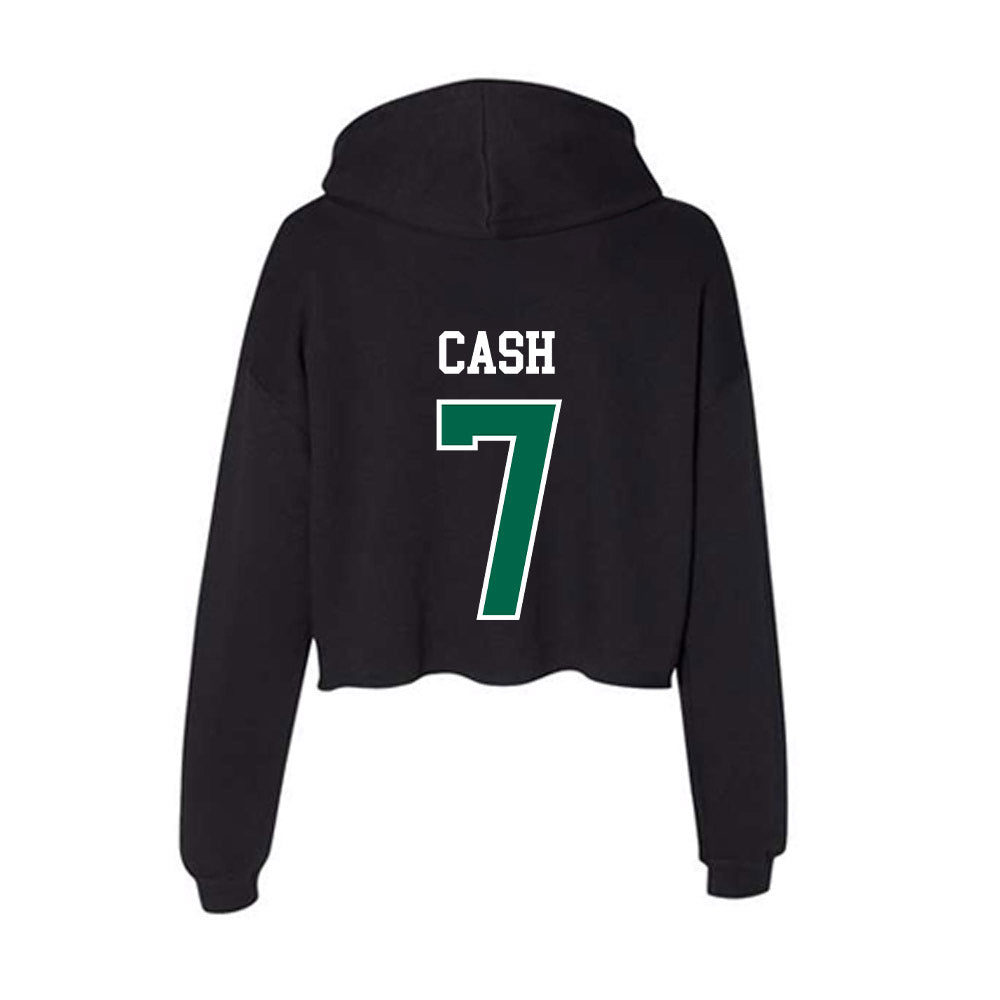 Siena - NCAA Men's Lacrosse : Logan Cash - Women's Crop Fleece Hoodie-1