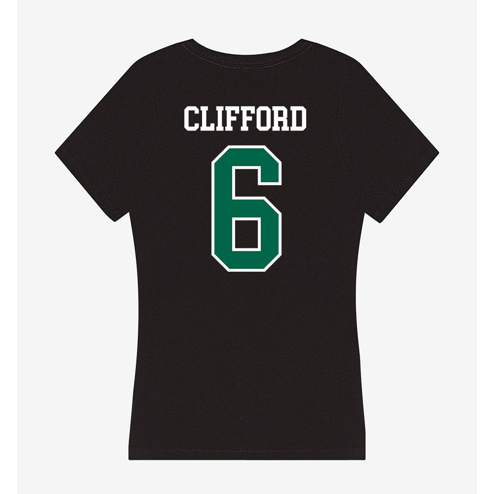 Siena - NCAA Women's Volleyball : Natalia Clifford - Women's V-Neck T-Shirt-1