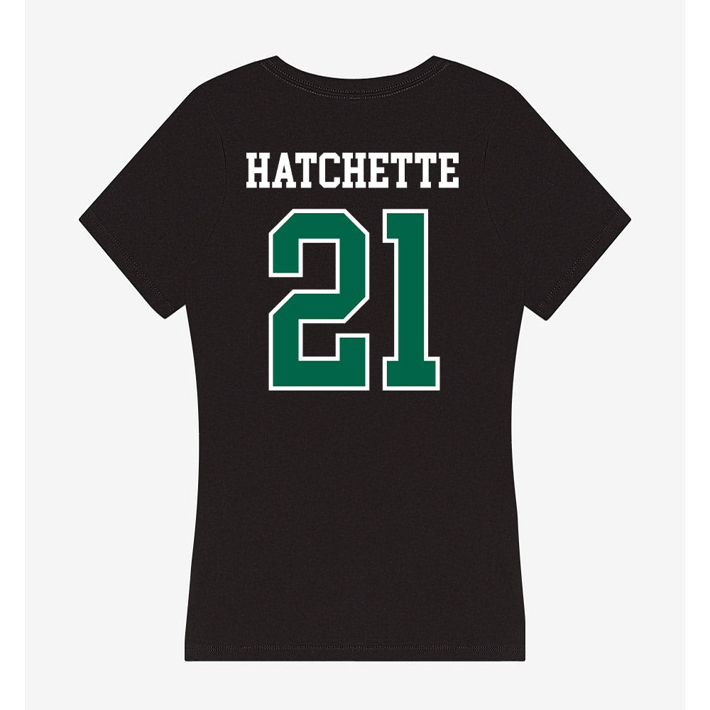 Siena - NCAA Women's Basketball : Myanna Hatchette - Women's V-Neck T-Shirt-1