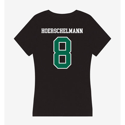 Siena - NCAA Men's Lacrosse : Hans Hoerschelmann - Women's V-Neck T-Shirt-1