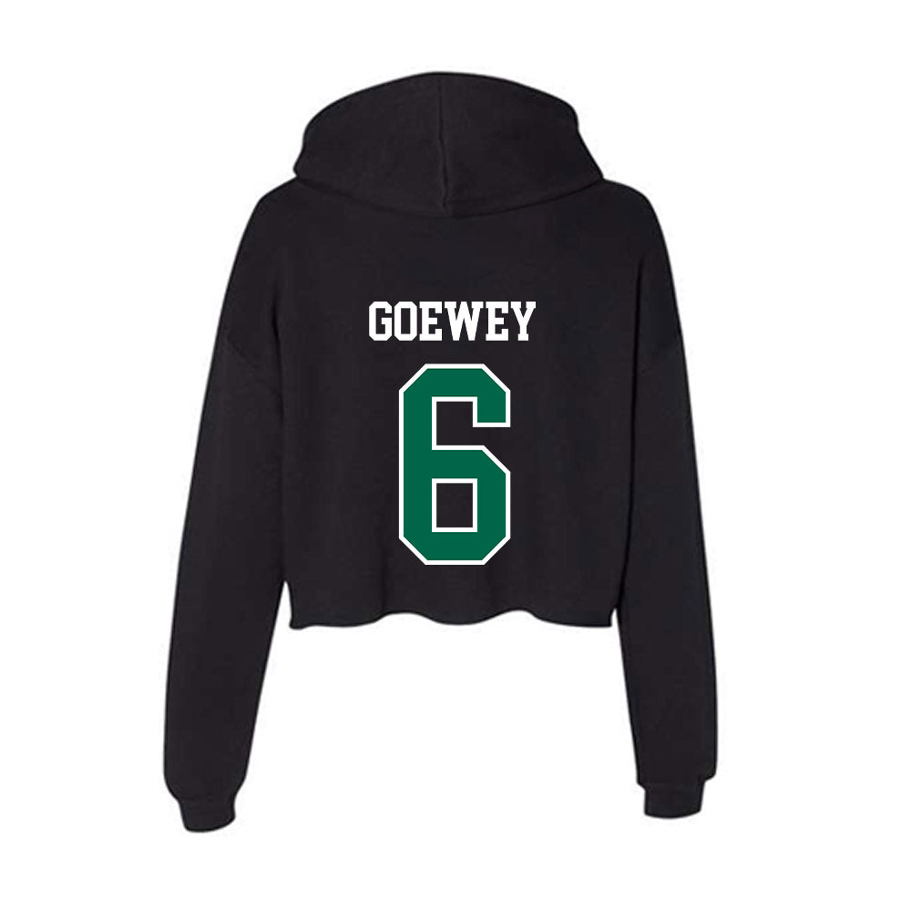 Siena - NCAA Softball : Gracie Goewey - Women's Crop Fleece Hoodie-1