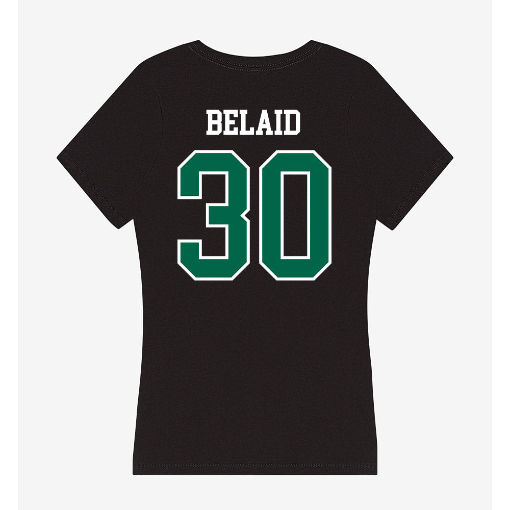 Siena - NCAA Men's Soccer : Aylan Belaid - Women's V-Neck T-Shirt-1