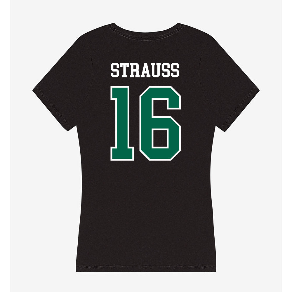 Siena - NCAA Softball : Jordan Strauss - Women's V-Neck T-Shirt-1