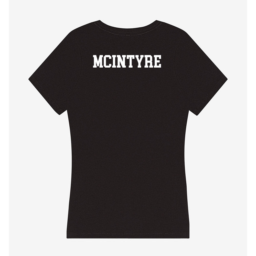 Siena - NCAA Women's Swimming & Diving : Laraine McIntyre - Women's V-Neck T-Shirt-1