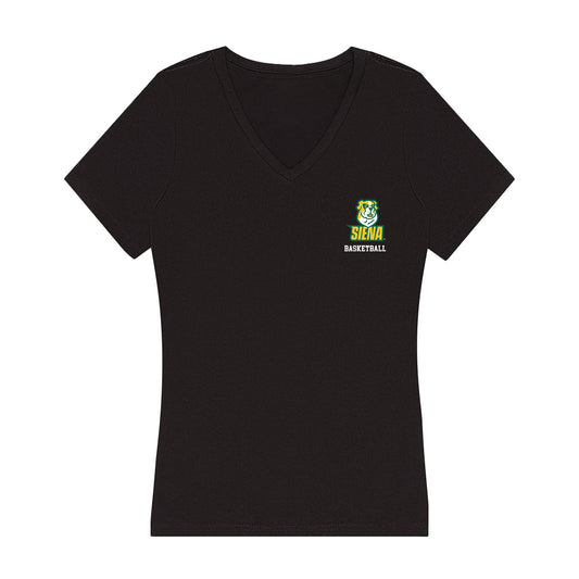 Siena - NCAA Women's Basketball : Grace Sundback - Women's V-Neck T-Shirt-0
