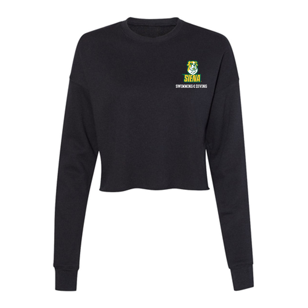 Siena - NCAA Women's Swimming & Diving : bette sherr-garcia - Women's Cropped Crew Fleece-0