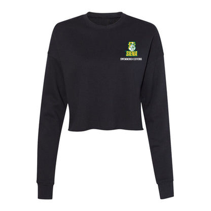 Siena - NCAA Women's Swimming & Diving : bette sherr-garcia - Women's Cropped Crew Fleece-0