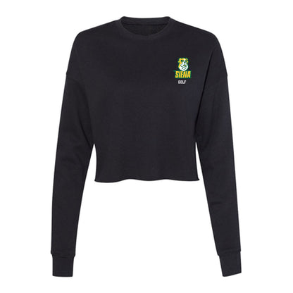 Siena - NCAA Men's Golf : KC Nickel - Women's Cropped Crew Fleece-0