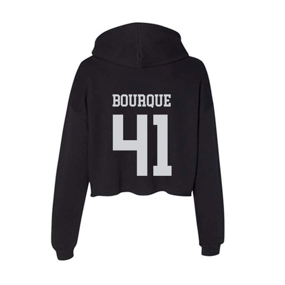 William & Mary - NCAA Baseball : Tom Bourque - Classic Shersey Women's Crop Fleece Hooded Sweatshirt-1