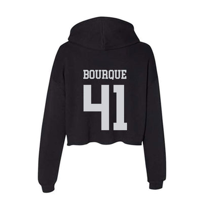 William & Mary - NCAA Baseball : Tom Bourque - Classic Shersey Women's Crop Fleece Hooded Sweatshirt-1