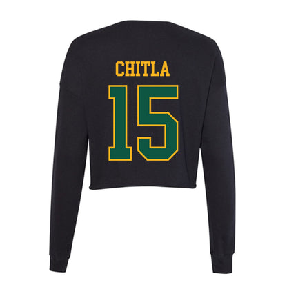 William & Mary - NCAA Baseball : Joey Chitla - Women's Cropped Crew Fleece-1