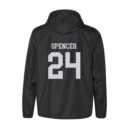 William & Mary - NCAA Men's Basketball : Kaleb Spencer - Classic Shersey Windbreaker-1
