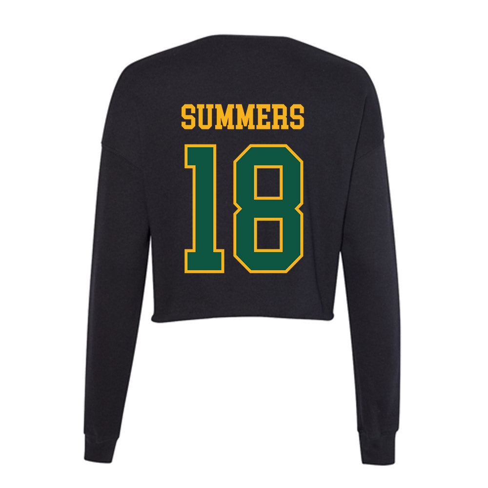 William & Mary - NCAA Baseball : Justin Summers - Women's Cropped Crew Fleece-1