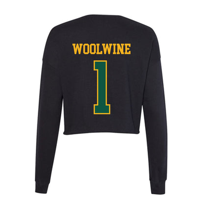 William & Mary - NCAA Baseball : Jackson Woolwine - Women's Cropped Crew Fleece-1