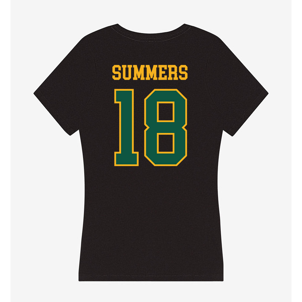 William & Mary - NCAA Baseball : Justin Summers - Women's V-Neck T-Shirt-1