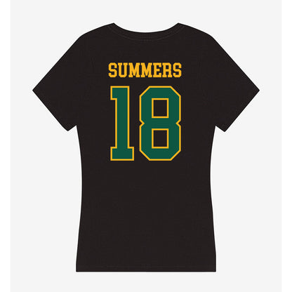 William & Mary - NCAA Baseball : Justin Summers - Women's V-Neck T-Shirt-1