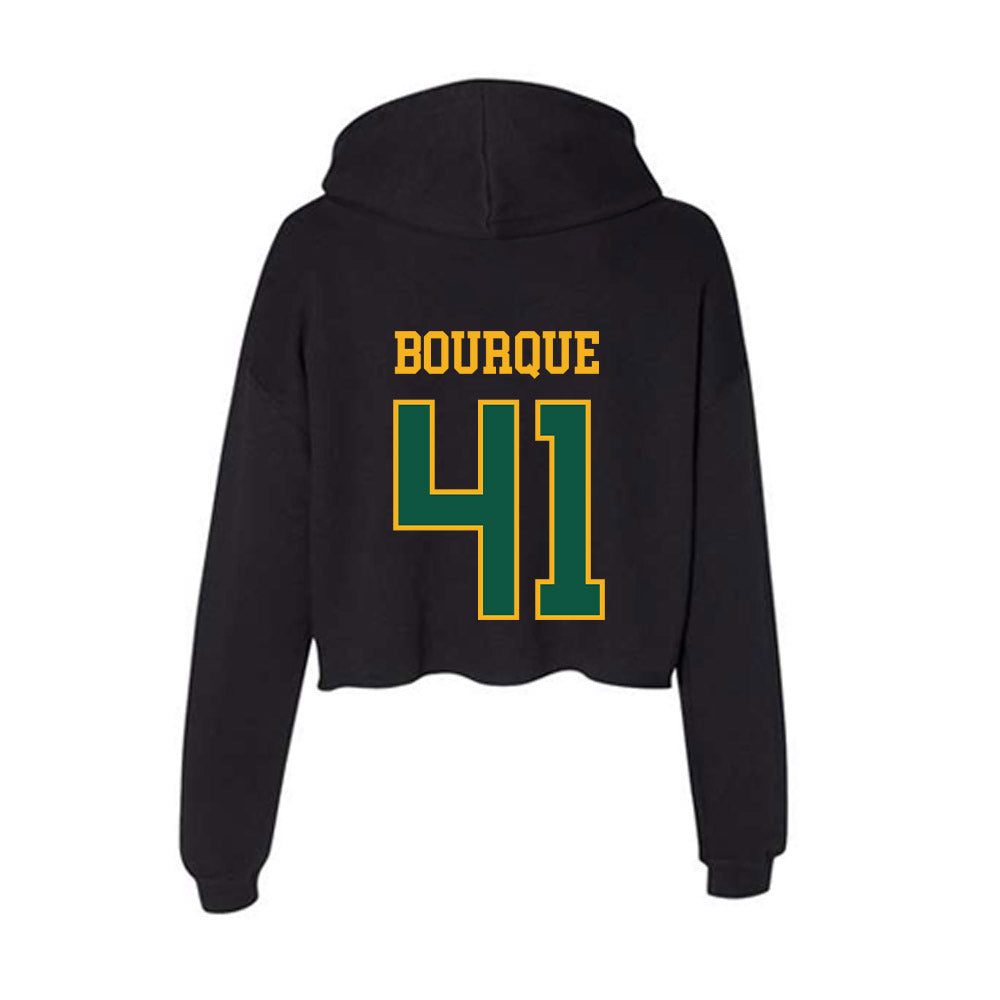 William & Mary - NCAA Baseball : Tom Bourque - Women's Crop Fleece Hoodie-1
