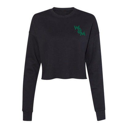 William & Mary - NCAA Baseball : Justin Summers - Women's Cropped Crew Fleece-0