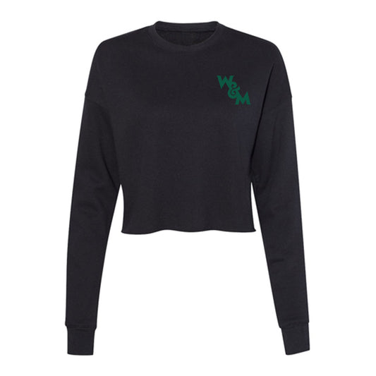William & Mary - NCAA Baseball : Justin Summers - Women's Cropped Crew Fleece-0