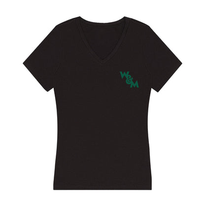 William & Mary - NCAA Baseball : Chase Ecker - Women's V-Neck T-Shirt-0