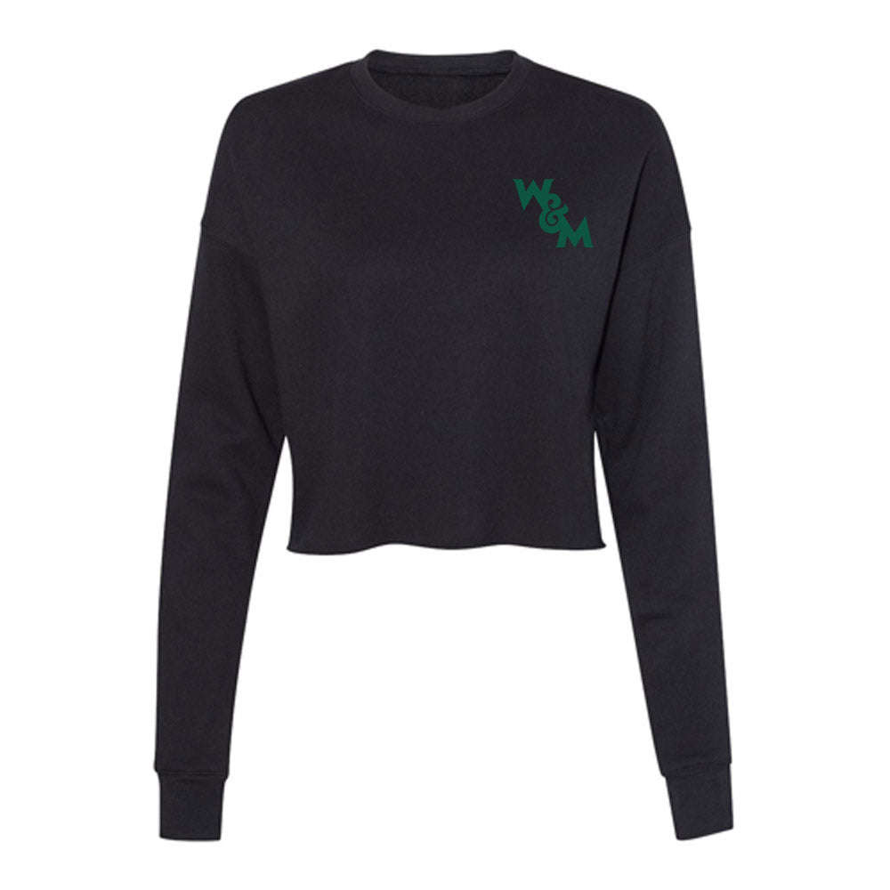 William & Mary - NCAA Baseball : Jackson Woolwine - Women's Cropped Crew Fleece-0