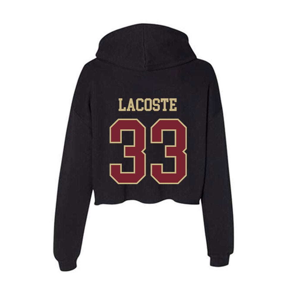 Charleston - NCAA Baseball : Alex LaCoste - Women's Crop Fleece Hoodie-1