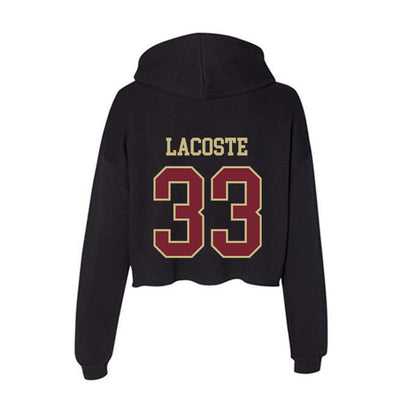 Charleston - NCAA Baseball : Alex LaCoste - Women's Crop Fleece Hoodie-1