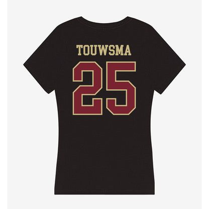 Charleston - NCAA Women's Soccer : Lucia Touwsma - Women's V-Neck T-Shirt-1