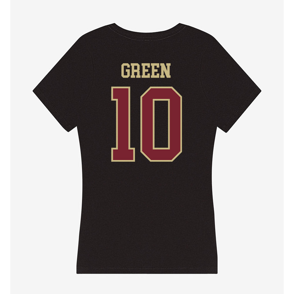 Charleston - NCAA Men's Basketball : Max Green - Women's V-Neck T-Shirt-1