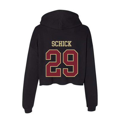 Charleston - NCAA Women's Soccer : Lyla Schick - Women's Crop Fleece Hoodie-1
