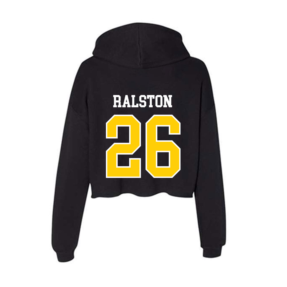 Centre College - NCAA Women's Soccer : Meg Ralston - Women's Crop Fleece Hoodie-1
