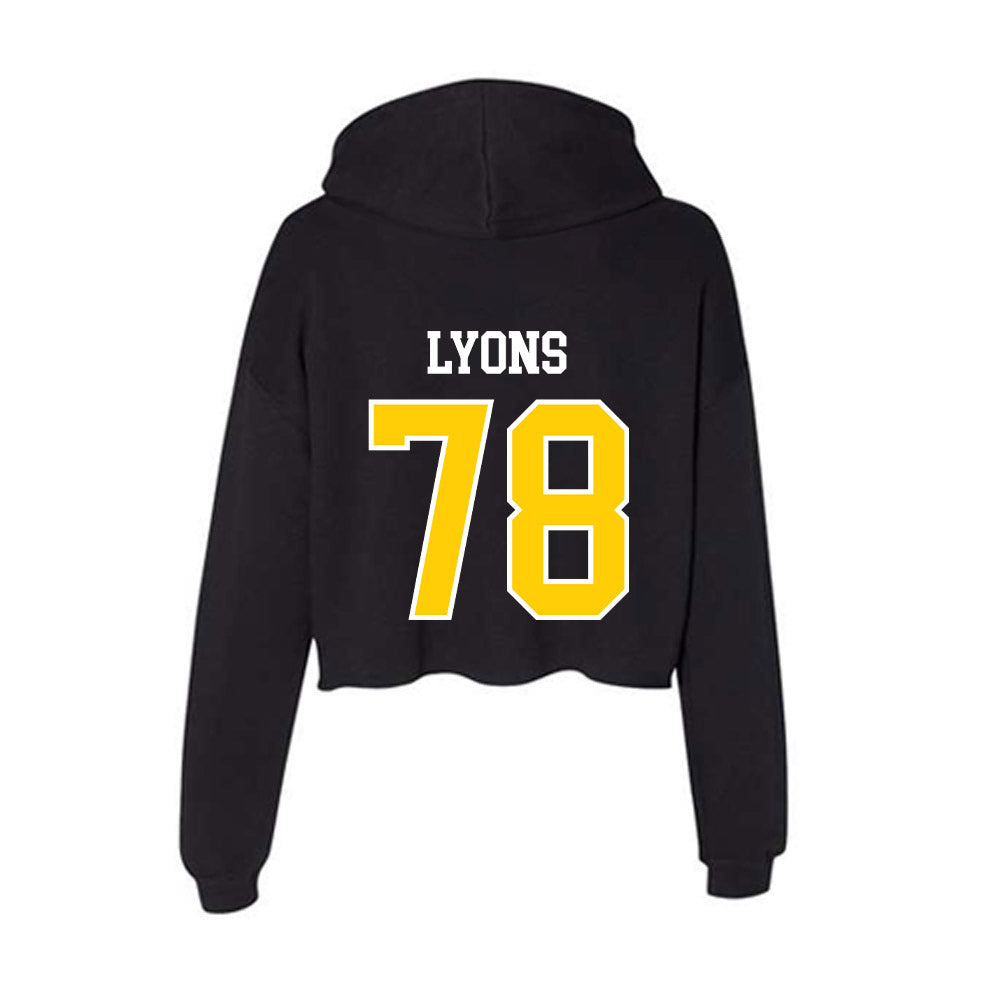 Centre College - NCAA Football : Gabe Lyons - Classic Shersey Women's Crop Fleece Hoodie-1