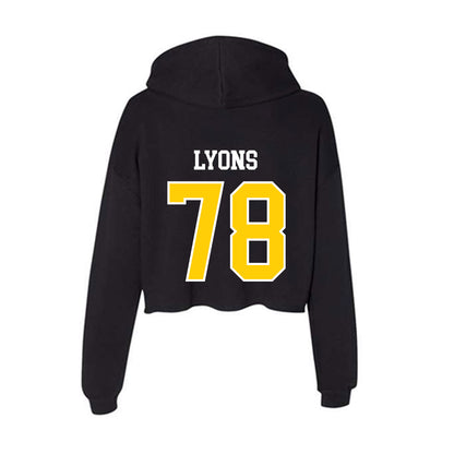 Centre College - NCAA Football : Gabe Lyons - Classic Shersey Women's Crop Fleece Hoodie-1