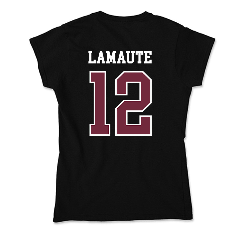 FDU - NCAA Men's Basketball : Sebastien Lamaute - Soft Style Women’s T-Shirt-1