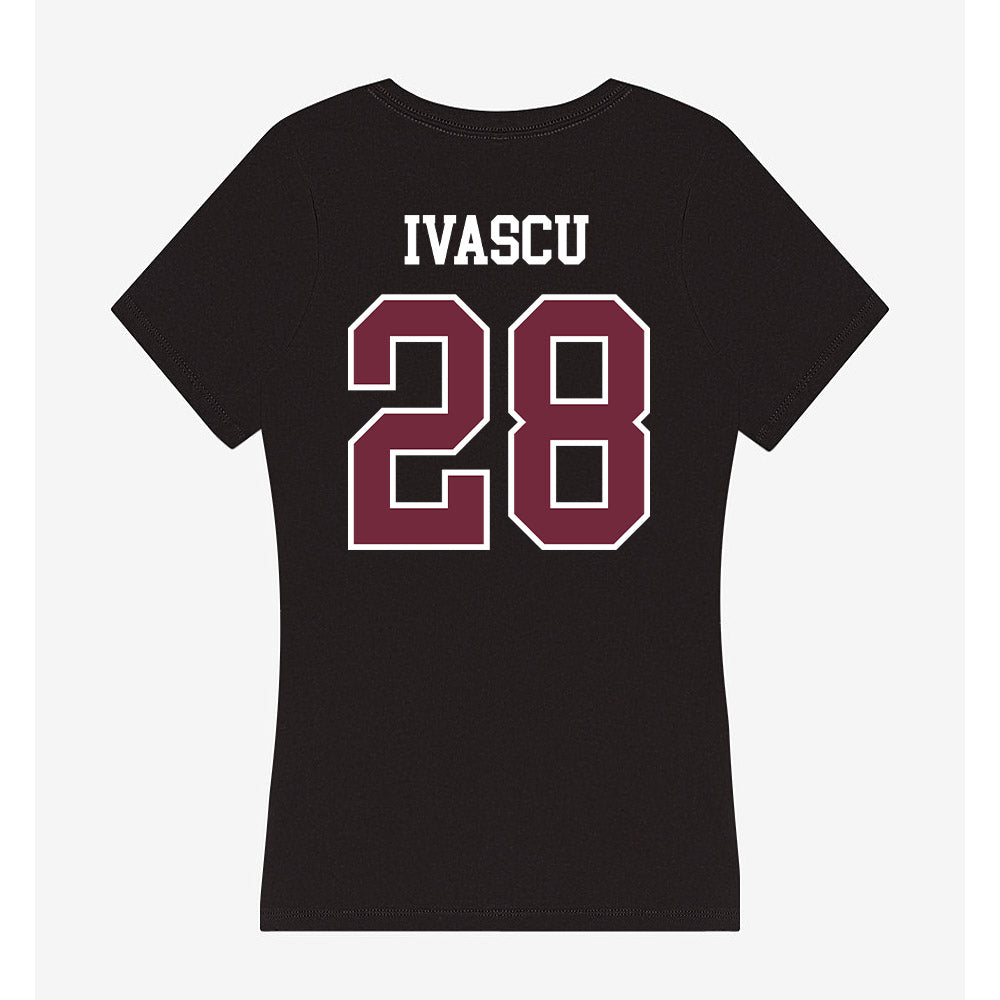 FDU - NCAA Men's Soccer : David Ivascu - Women's V-Neck T-Shirt-1