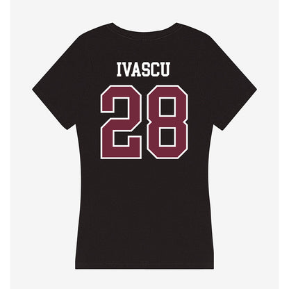 FDU - NCAA Men's Soccer : David Ivascu - Women's V-Neck T-Shirt-1