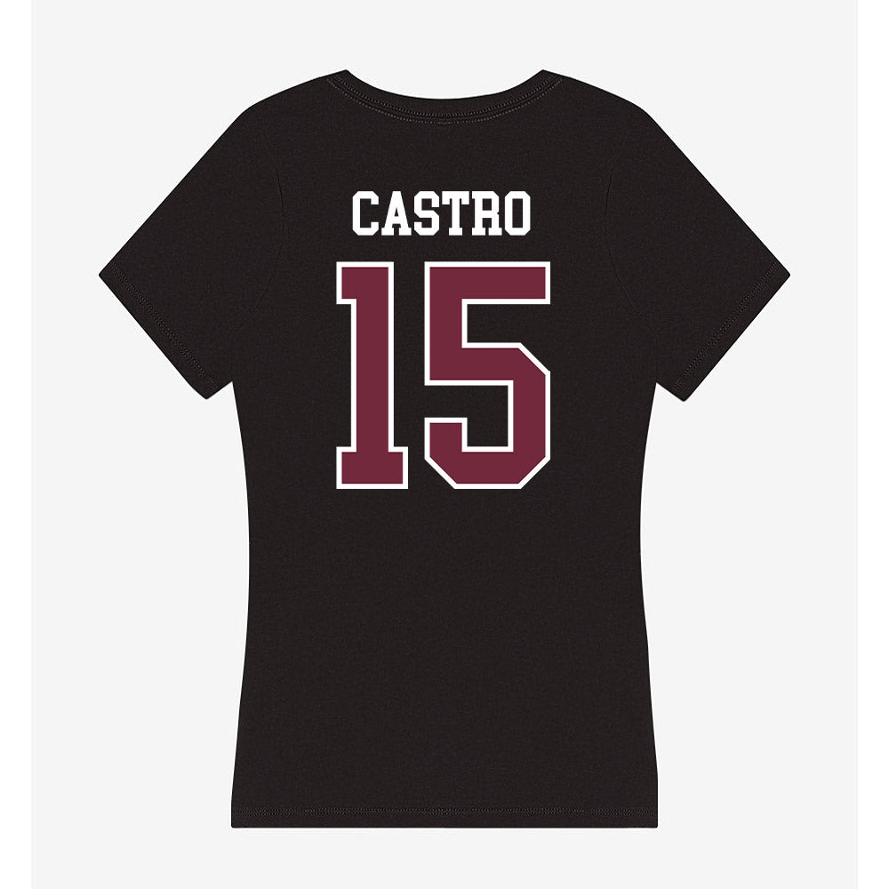 FDU - NCAA Women's Soccer : Alexa Castro - Women's V-Neck T-Shirt-1