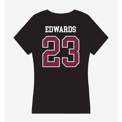 FDU - NCAA Women's Basketball : Tyler Edwards - Women's V-Neck T-Shirt-1