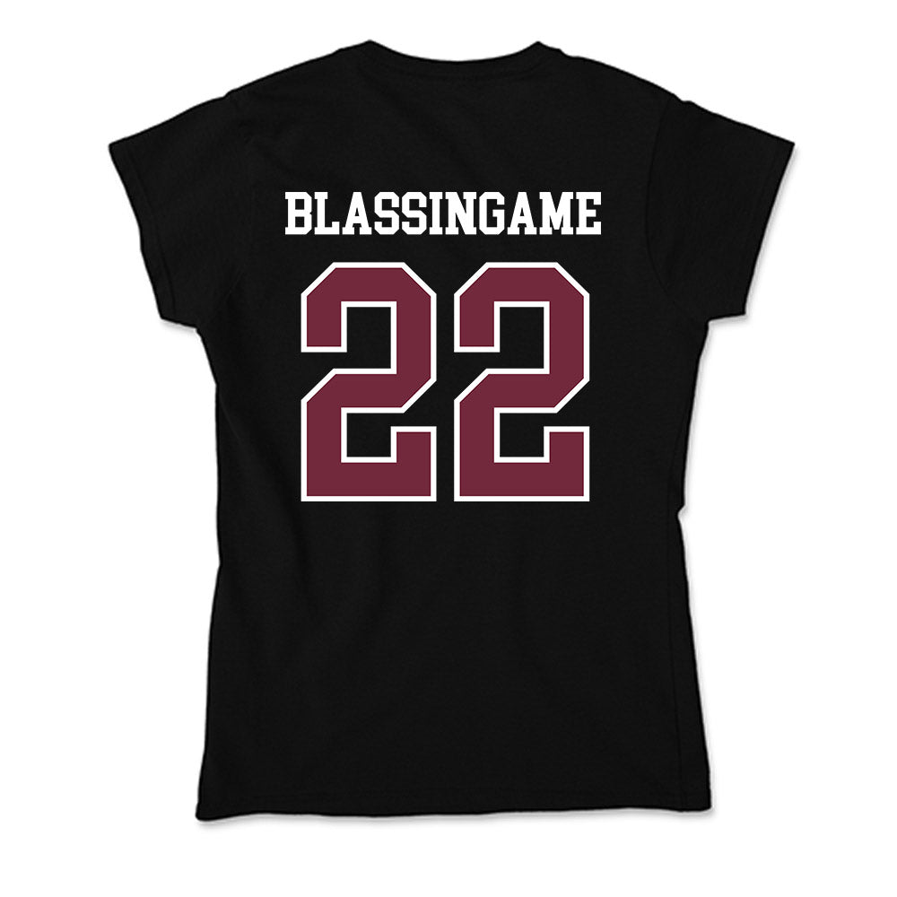 FDU - NCAA Men's Basketball : Trevon Blassingame - Soft Style Women’s T-Shirt-1