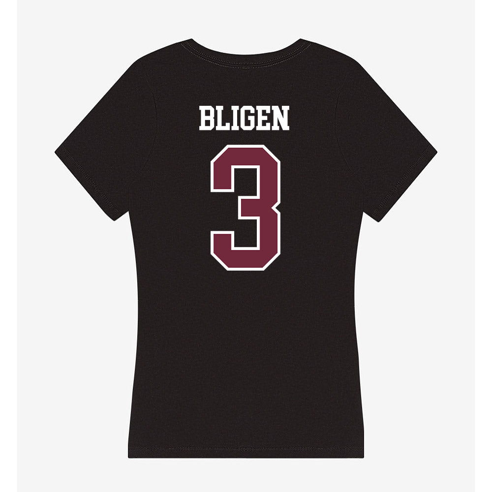 FDU - NCAA Men's Basketball : Heru Bligen - Women's V-Neck T-Shirt-1